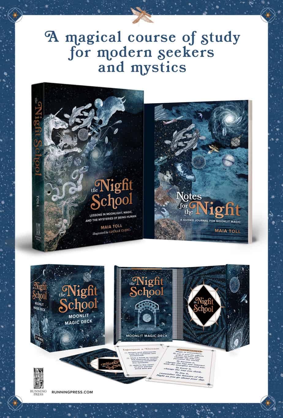 The Night School book, journal, and mini-deck bundle